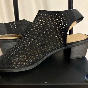 American Eagle Outfitters Black Heeled Sandals